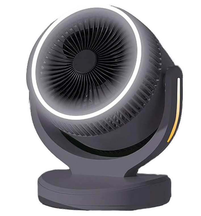 Ventilator de birou cu 3 trepte de viteza rotire 360 grade silentios